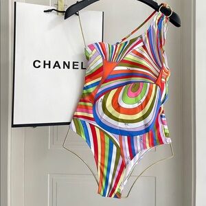 Emilio Pucci Multicolor Bikini Set